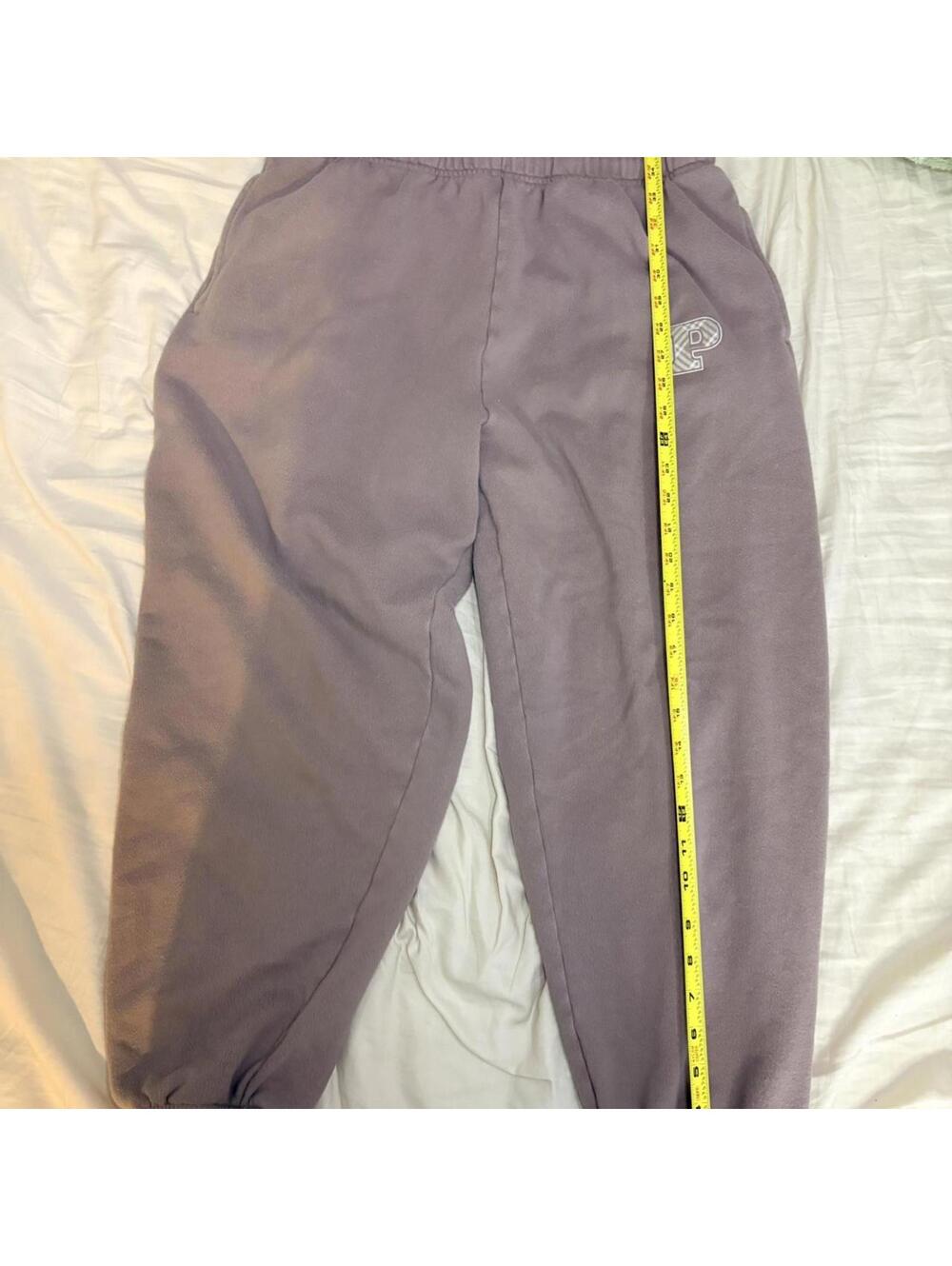 Pink by Victorias Secret Purple/Grey sweatpants with embroidered logo - Picture 4 of 7